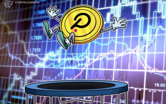 Polkadot price moves higher as parachain auctions reduce DOT’s circulating supply