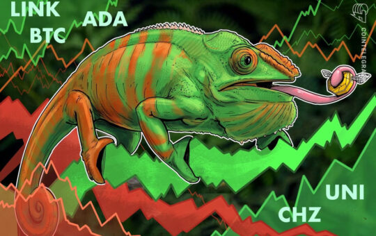 Top 5 cryptocurrencies to watch this week: BTC, ADA, UNI, LINK, CHZ