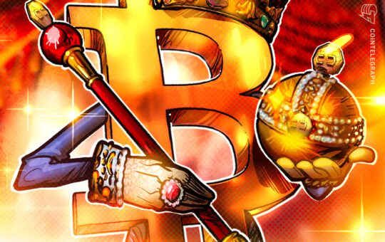 Bitcoin dominance hits 54% — Highest in 2.5 years as BTC halving approaches