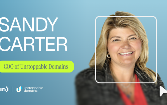 Sandy Carter on Bridging Web2 and Web3: The Future of Domains with Unstoppable Domains