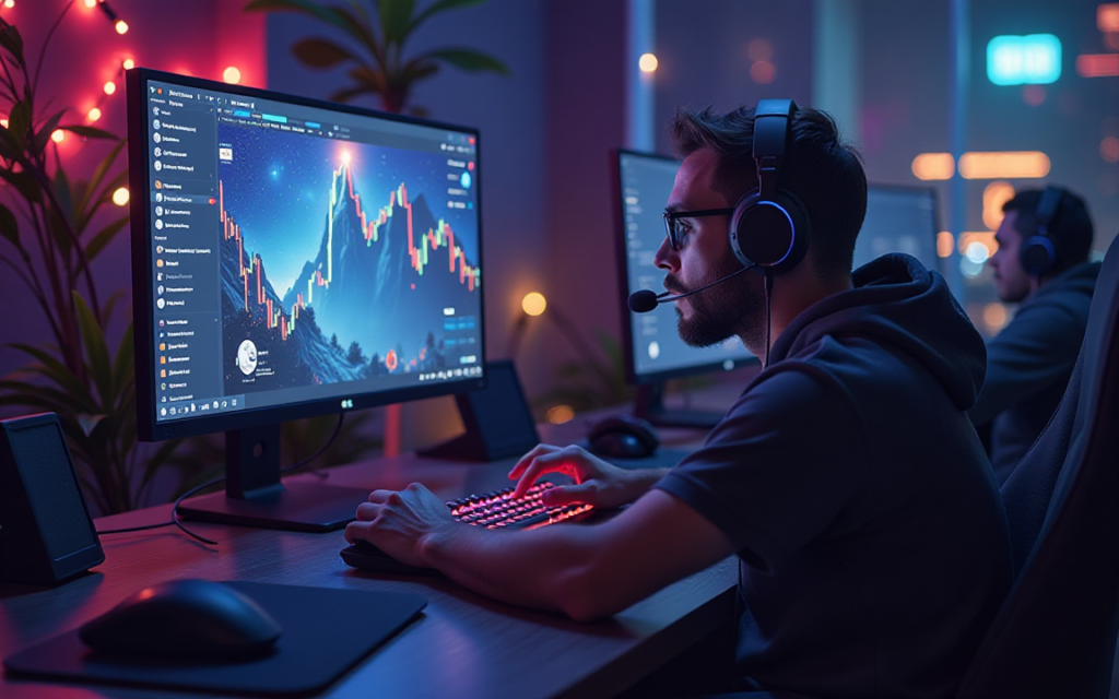 Ai generated image of gaming AI crypto