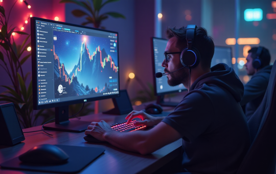 Ai generated image of gaming AI crypto