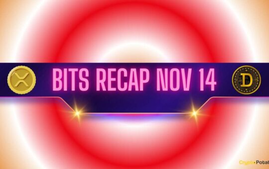 Ripple (XRP) Price Turmoil, Dogecoin (DOGE) Whales Wake up, and More: Bits Recap Nov 14